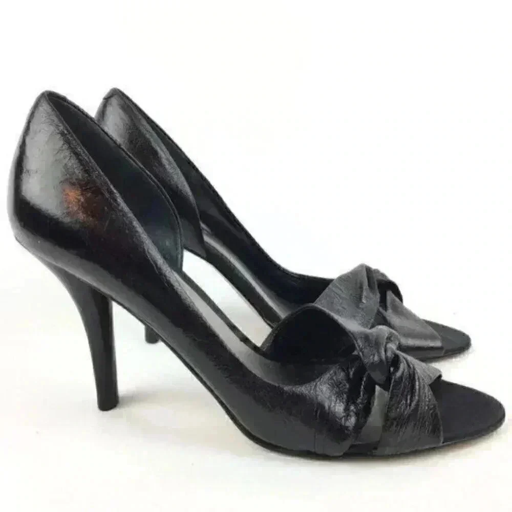 New Nine West Heels 9.5 Nwjojus Leather Dorsay - Picture 2 of 9